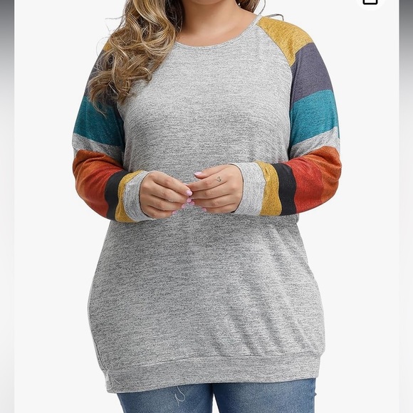 Allegrace Womens Plus Size Sweater Christmas Lightweight Pullover Tunic 24W - Picture 9 of 12